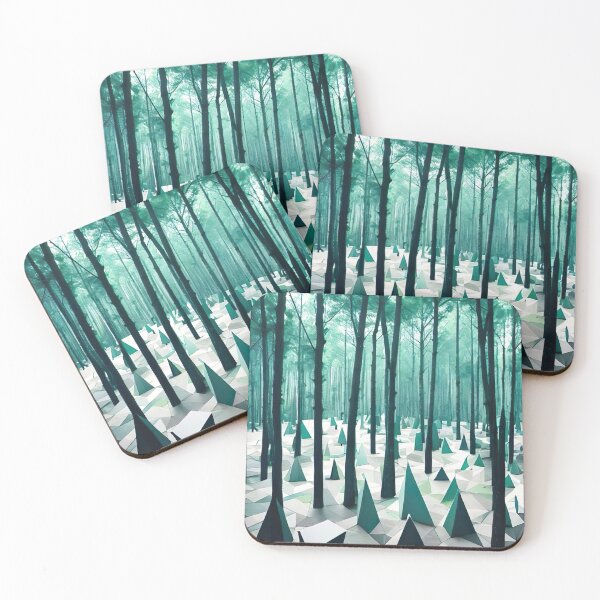 Item preview, Polygon Pines designed and sold by GetCubedArt.