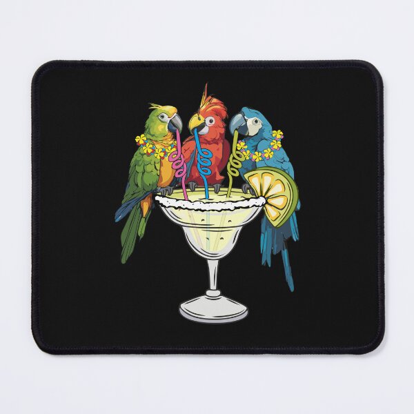 Item preview, Colourful Parrots Drinking Margarita Funny Vacation Vibe Cruise Ship designed and sold by alenaz.