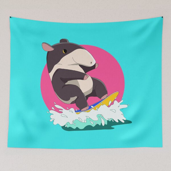 Item preview, Tapir surf the wave - Loco Animal Squad designed and sold by LocoAnimalSquad.