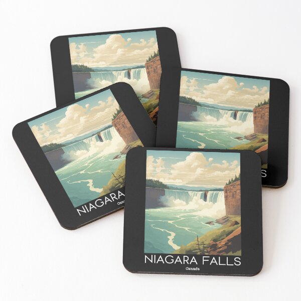 Item preview, A Vintage Travel Illustration of Niagara Falls - Canada  designed and sold by GoodOldVintage.
