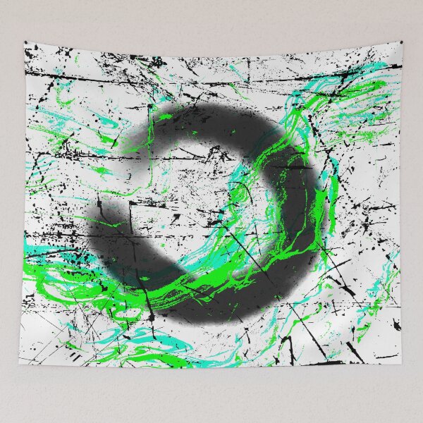 Item preview, Abstract Open Circle designed and sold by blackink-design.