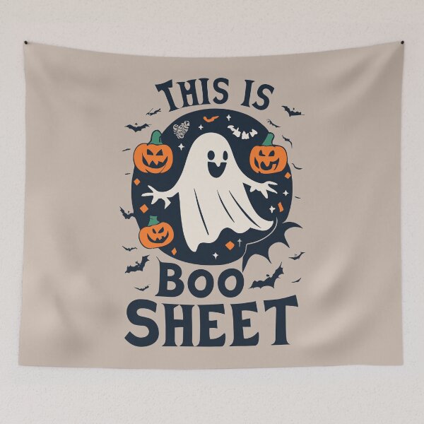 Item preview, Playful 'This is Boo-Sheet' Ghost designed and sold by urbsrepublic.
