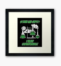 Natural science chemistry laboratory Framed Print