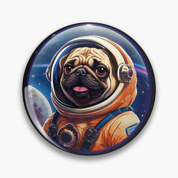 Item preview, Pug In Space Astronaut Dog designed and sold by Basti09.