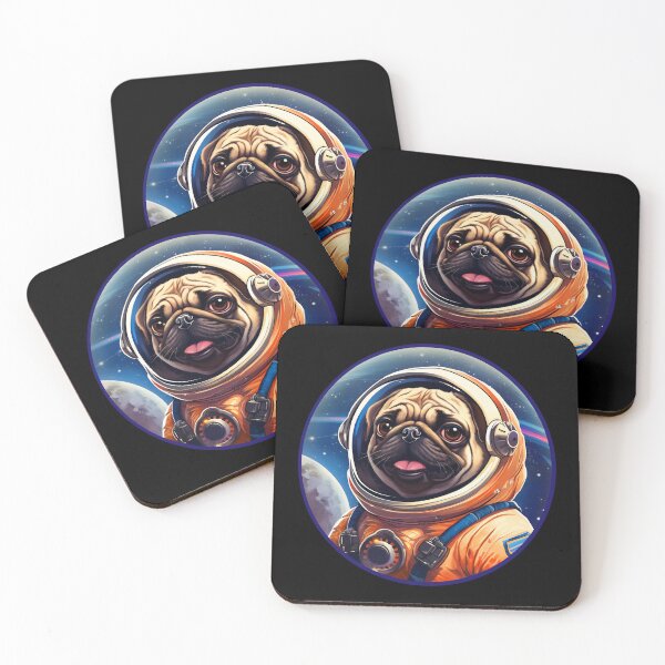 Item preview, Pug In Space Astronaut Dog designed and sold by Basti09.