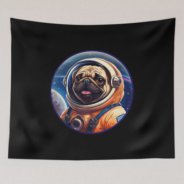 Item preview, Pug In Space Astronaut Dog designed and sold by Basti09.
