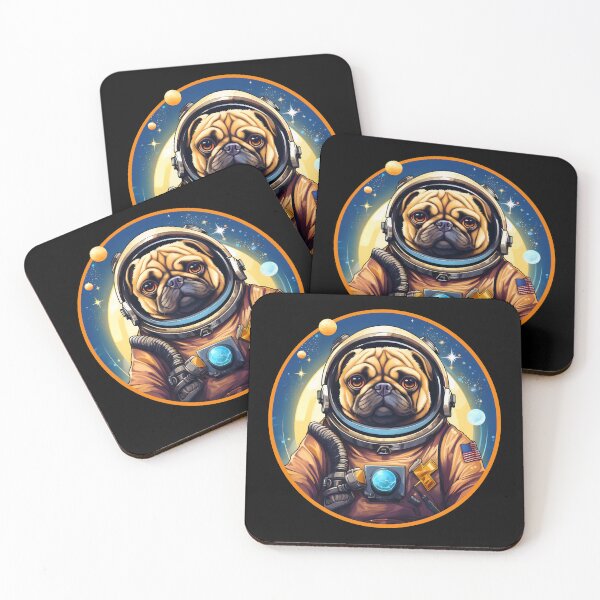 Item preview, Pug In Space Astronaut Dog designed and sold by Basti09.