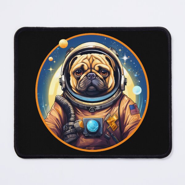 Item preview, Pug In Space Astronaut Dog designed and sold by Basti09.