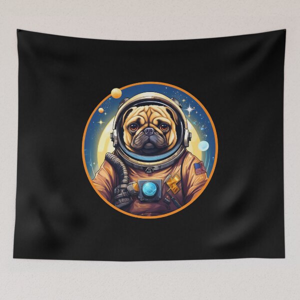 Item preview, Pug In Space Astronaut Dog designed and sold by Basti09.