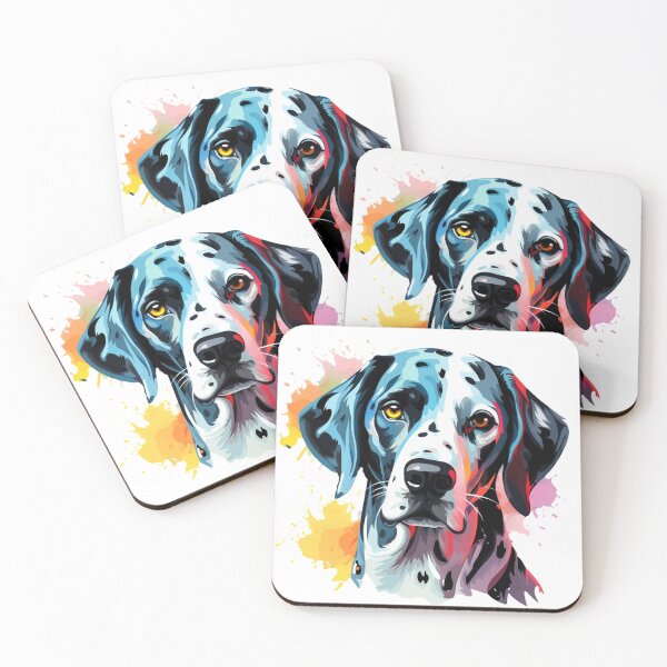 Artikelvorschau, Dalmatian, Watercolor painting, Bright, Colorful, entworfen und verkauft von MendaciousMina.
