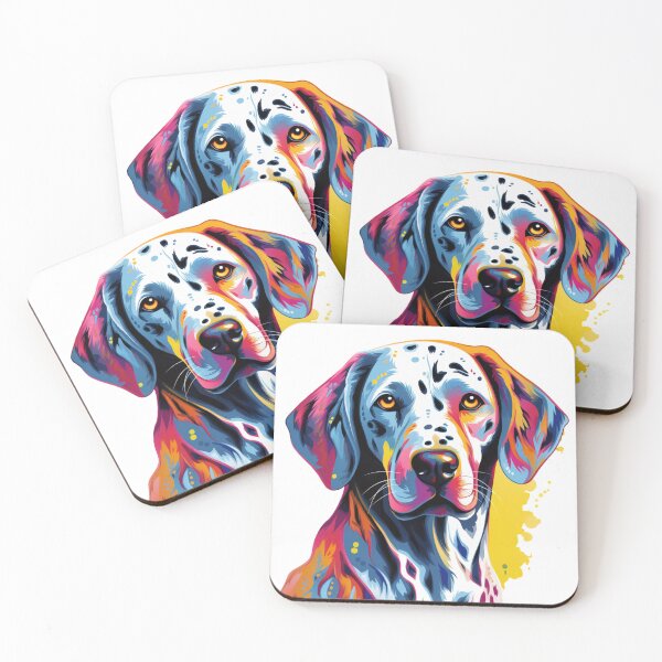 Artikelvorschau, Dalmatian, Watercolor painting, Bright, Colorful, entworfen und verkauft von MendaciousMina.