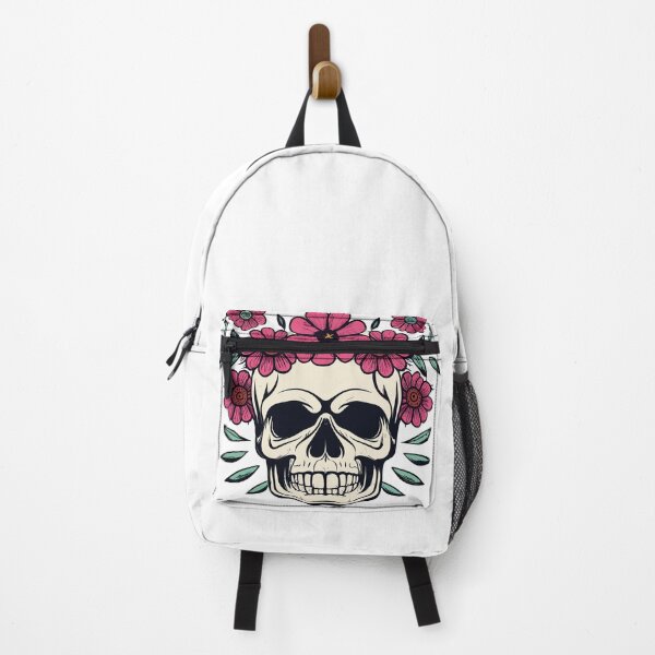 Item preview, Elegant Sugar Skull Red Flowers. Halloween designed and sold by mac-ondo.