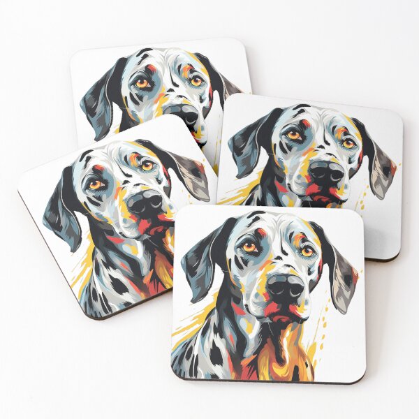 Artikelvorschau, Dalmatian, Watercolor painting, Bright, Colorful, entworfen und verkauft von MendaciousMina.