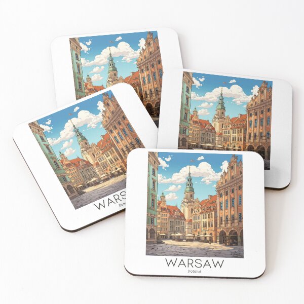 Item preview, A Vintage Travel Illustration of Warsaw - Poland  designed and sold by GoodOldVintage.