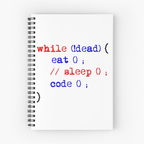 Item preview, While Dead, Eat, Sleep & Code. designed and sold by stuch75.