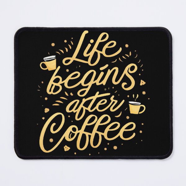 Item preview, Coffee First Life Later - Funny Caffeine Design designed and sold by Emaga Digital Studio.