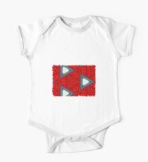 Red & blue abstract pattern One Piece - Short Sleeve