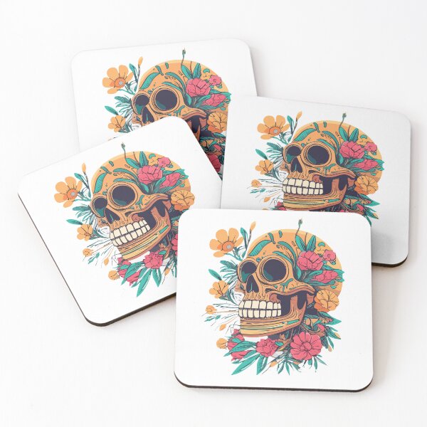 Item preview, Flower Skull Wearing Sunglasses designed and sold by mac-ondo.