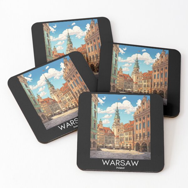 Item preview, A Vintage Travel Illustration of Warsaw - Poland  designed and sold by GoodOldVintage.