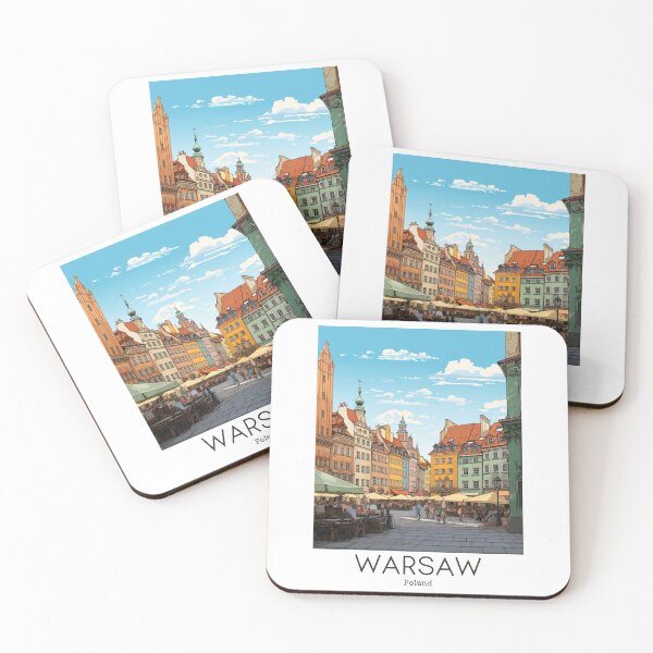 Item preview, A Vintage Travel Illustration of Warsaw - Poland  designed and sold by GoodOldVintage.