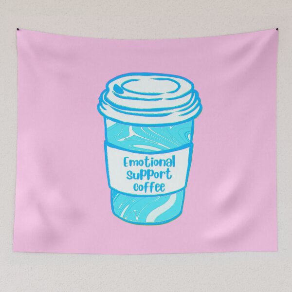 Item preview, Emotional Support Coffee designed and sold by RollmcSroll.