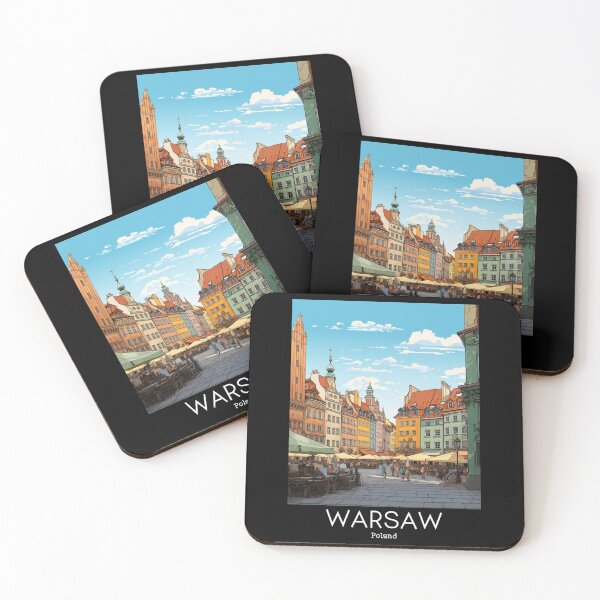 Item preview, A Vintage Travel Illustration of Warsaw - Poland  designed and sold by GoodOldVintage.