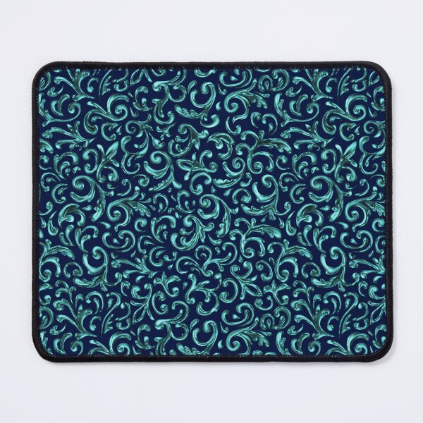 Item preview, Seamless Repeating Floral Pattern Of Teal Glass designed and sold by kernowerno.