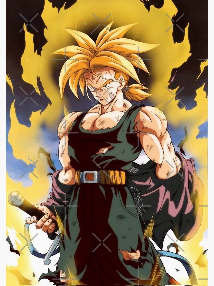 Trunks ssj 1 Sticker by Emmanuel Den Dauw