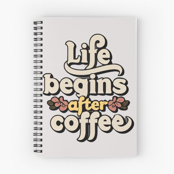 Item preview, Life Begins After Coffee - Coffee Lover Quote designed and sold by Emaga Digital Studio.