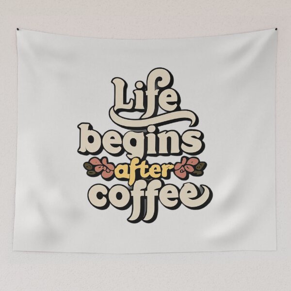Item preview, Life begins after coffee Design for coffee lovers designed and sold by emaga.