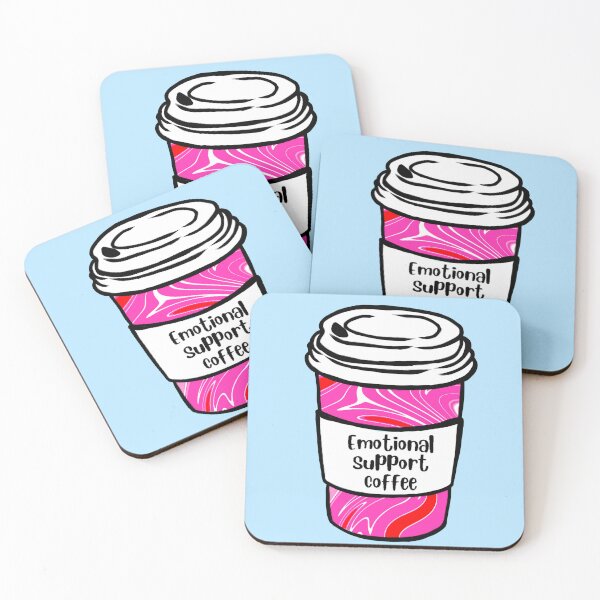 Item preview, Emotional Support Coffee designed and sold by RollmcSroll.