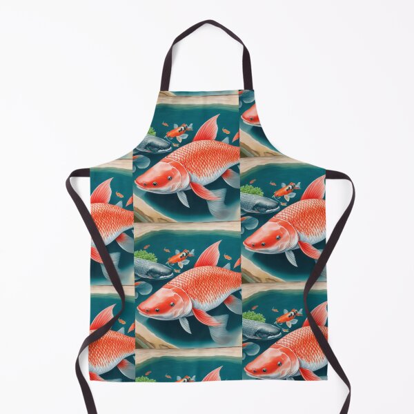 Item preview, Koi fish hawai , An orange cat fish with three eyes swimming in the water in aquarium designed and sold by sosmod1.