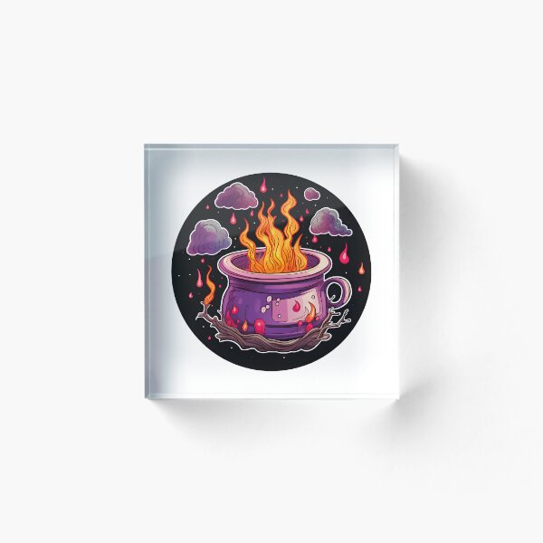 Item preview, Witch's Brew - Pegatina/imán de caldero espeluznante designed and sold by ColorStudioArt.