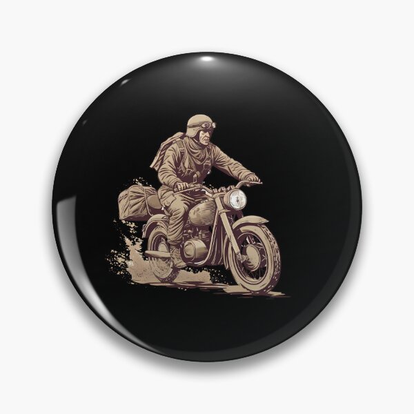 Item preview, Vintage Motorcycle Motorcyclist designed and sold by titanosdesign.
