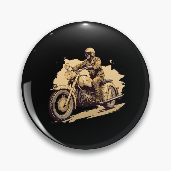 Item preview, Vintage Motorcycle Motorcyclist designed and sold by titanosdesign.