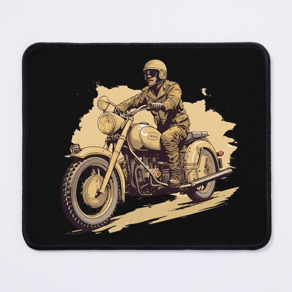 Item preview, Vintage Motorcycle Motorcyclist designed and sold by titanosdesign.
