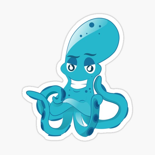 Cheeky Octopus Sticker