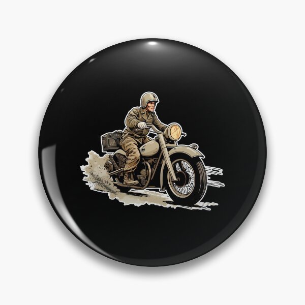 Item preview, Vintage Motorcycle Motorcyclist designed and sold by titanosdesign.