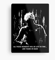 Blade Runner - Like Tears in Rain Metal Print