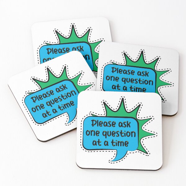 Item preview, Autism Please ask one question at a time  designed and sold by artistevt.