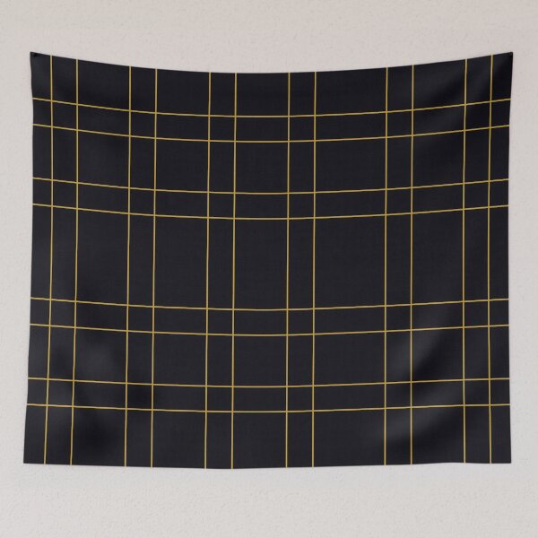 Item preview, Yellow pinstripes on black designed and sold by Geddit Designs.