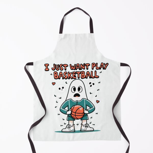 Item preview, Halloween Ghost "I Just Want Play Basketball" designed and sold by JurenArt.