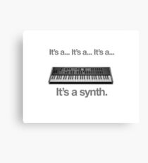It's a... It's a... It's a... It's a synth. Canvas Print