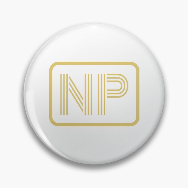 Artikelvorschau, NP-Initialen goldene geometrische Buchstaben entworfen und verkauft von Jeallan Designs.