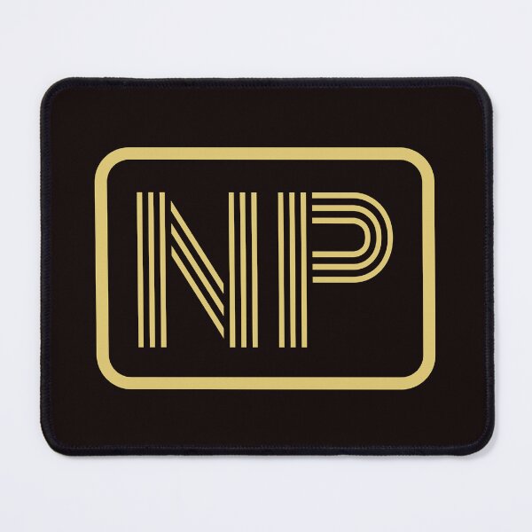 Item preview, NP Initials Gold Geometric Letters designed and sold by Jeallan Designs.