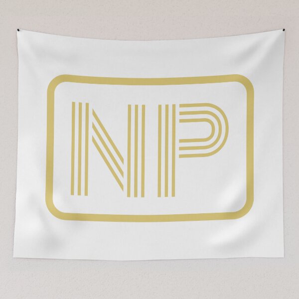 Item preview, NP Initials Gold Geometric Letters designed and sold by Jeallan Designs.