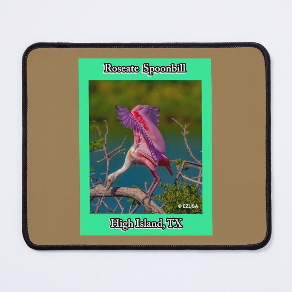 Item preview, Give The Bird To Your Lover: Roseate Spoonbill, High Island Rookery At Claybottom Pond, High Island, Texas. designed and sold by MoreEZUSA-Here.