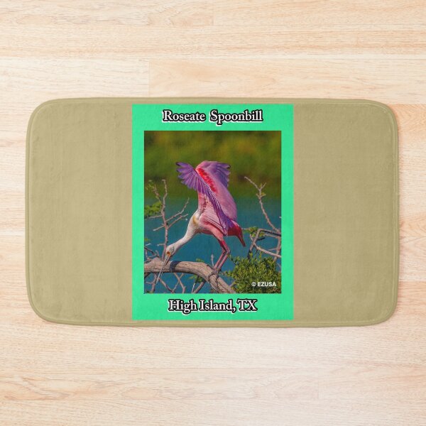 Item preview, Give The Bird To Your Lover: Roseate Spoonbill, High Island Rookery At Claybottom Pond, High Island, Texas. designed and sold by MoreEZUSA-Here.