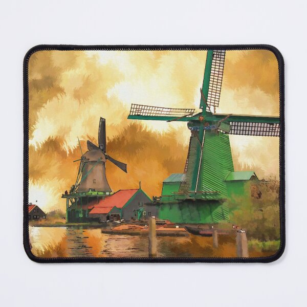 Item preview, Holland Windmill Painting designed and sold by tomorrowsart.