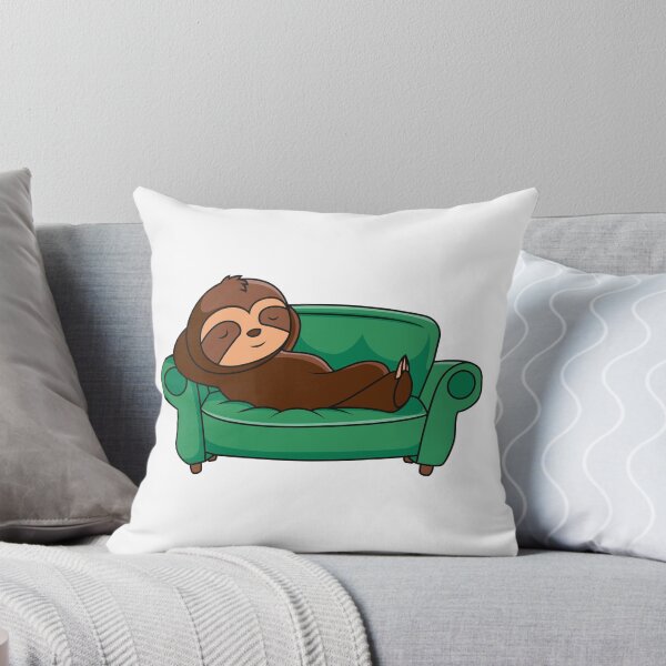 Item preview, Sloths Just Wanna Relax And Chill Out On Green Couch designed and sold by thespecialtyhub.